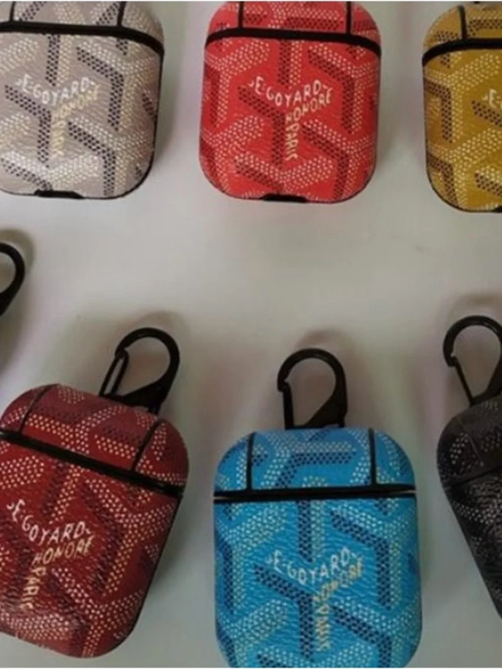 Goyard Mustard Chevron AirPods Case